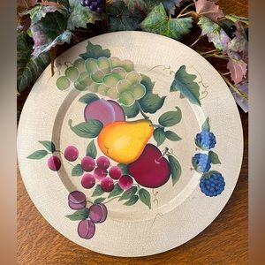 Wooden Charger/plaque from SONOMA VILLA COLLECTION.